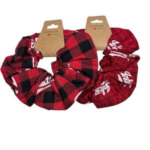 Scrunchies 2-Pack Handmade Indiana University IU Hoosiers